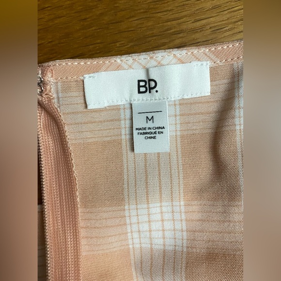 NWT Nordstrom BP Tank Minidress Pink and White Plaid Square Neck Medium - Picture 7 of 9